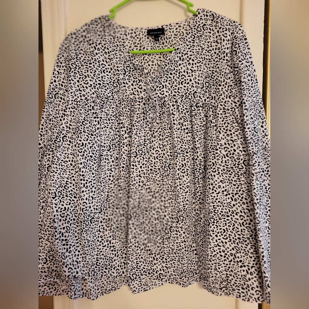 Leopard Print top, Who What Wear, 1X, Bell Sleeves